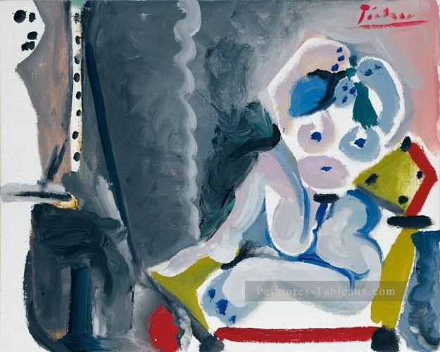Le peintre et son modèle 1965 Cubisme Peintures à l'huile
